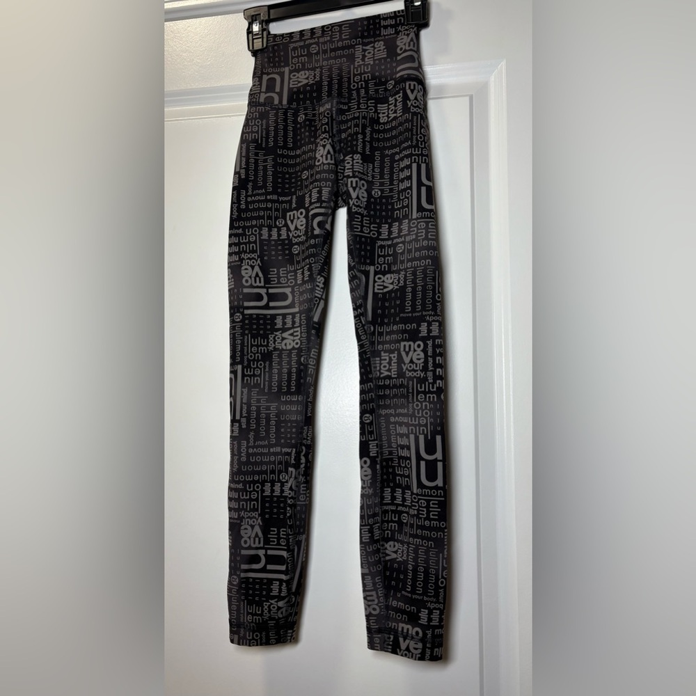 Lululemon Wunder Train Contour Fit High-Rise Tight 25"-‎ Ombré Black Multi